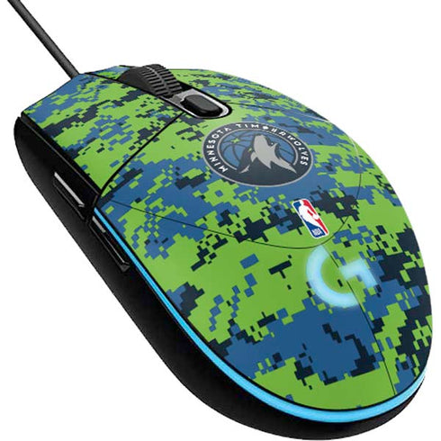 NBA Minnesota Timberwolves Digi Camo G203 Prodigy RGB Wired Gaming Mouse Skin
